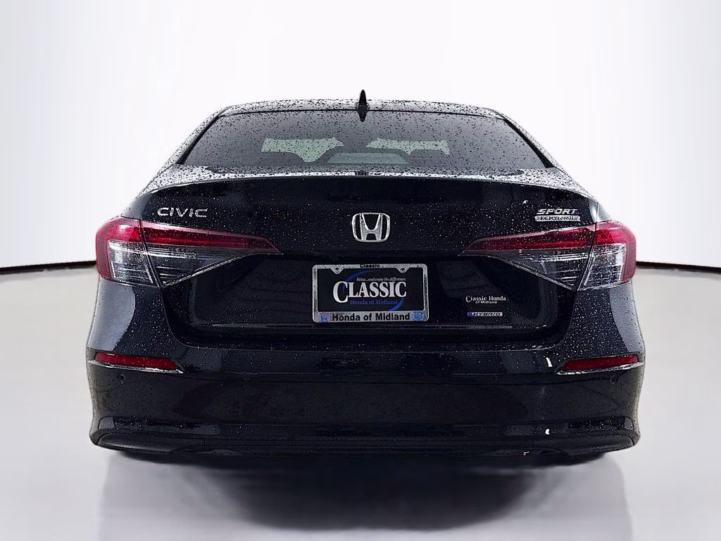2025 Crystal Black Pearl Honda Civic Hybrid Sport Touring FWD Sedan