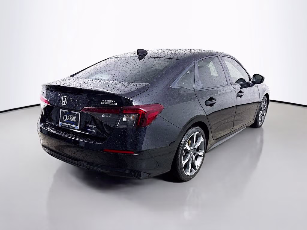 2025 Crystal Black Pearl Honda Civic Hybrid Sport Touring FWD Sedan