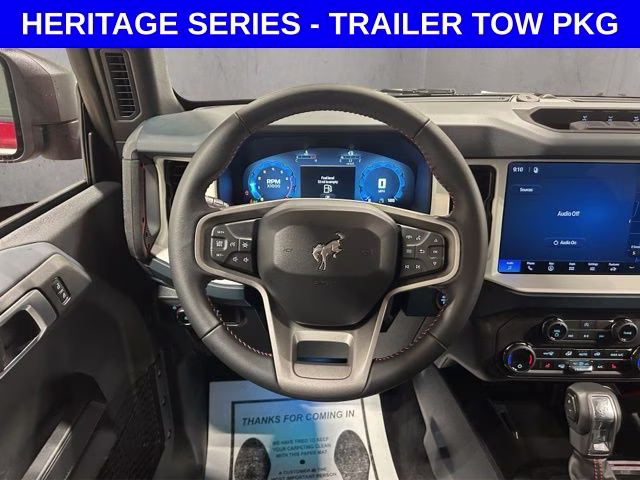 2026 Ruby Red Metallic Tinted Clearcoat Ford Bronco Heritage Edition 4X4 SUV