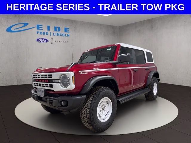 2026 Ruby Red Metallic Tinted Clearcoat Ford Bronco Heritage Edition 4X4 SUV