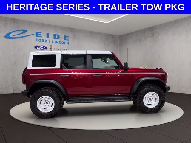 2026 Ruby Red Metallic Tinted Clearcoat Ford Bronco Heritage Edition 4X4 SUV
