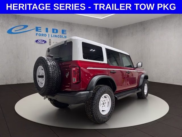 2026 Ruby Red Metallic Tinted Clearcoat Ford Bronco Heritage Edition 4X4 SUV