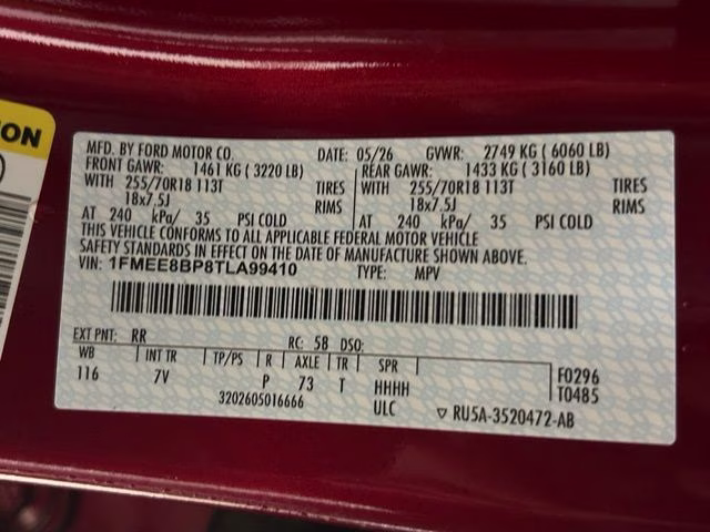 2026 Ruby Red Metallic Tinted Clearcoat Ford Bronco Outer Banks 4X4 SUV