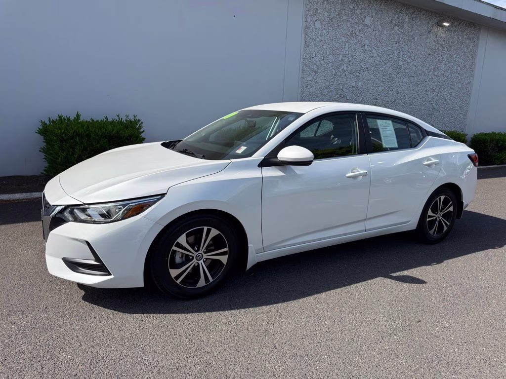 2020 Aspen White Tricoat Nissan Sentra SV FWD Sedan