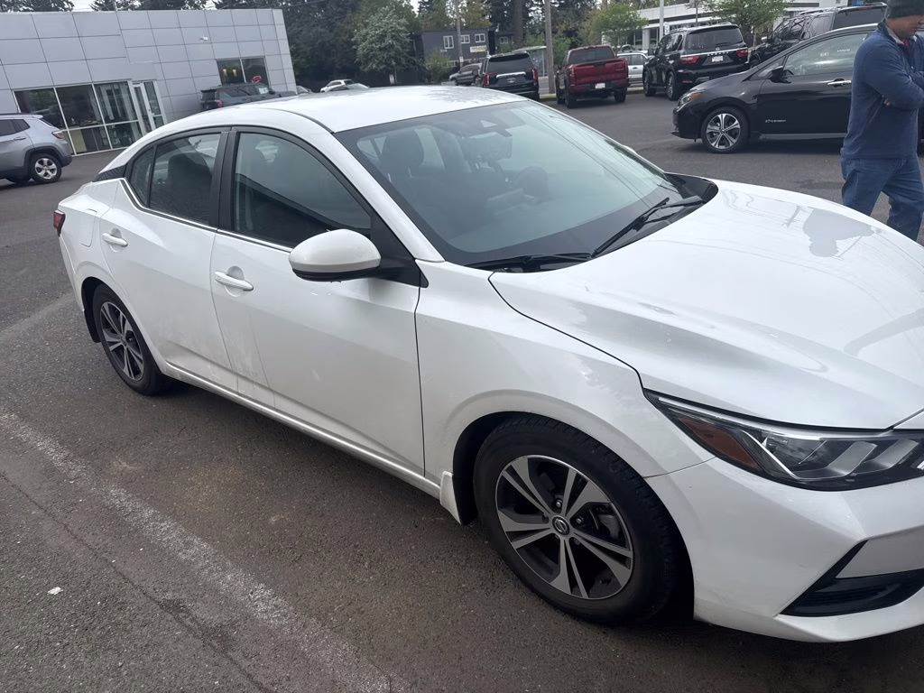 2020 Aspen White Tricoat Nissan Sentra SV FWD Sedan