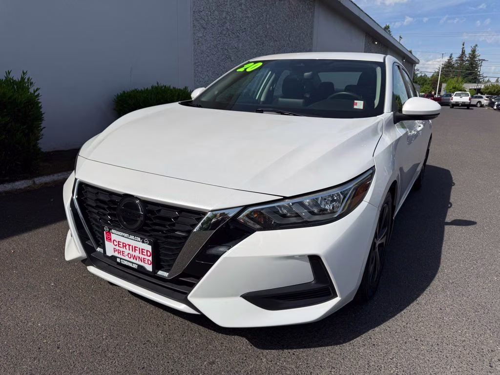 2020 Aspen White Tricoat Nissan Sentra SV FWD Sedan