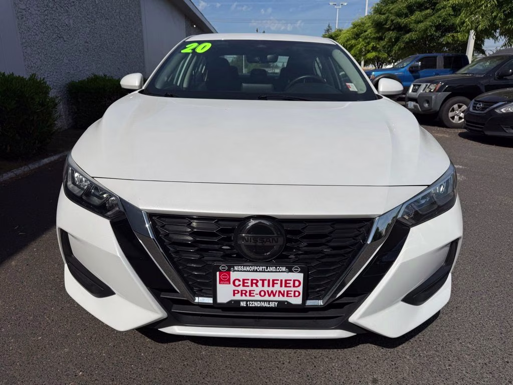 2020 Aspen White Tricoat Nissan Sentra SV FWD Sedan