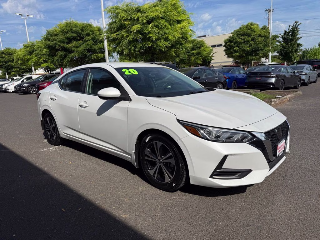 2020 Aspen White Tricoat Nissan Sentra SV FWD Sedan