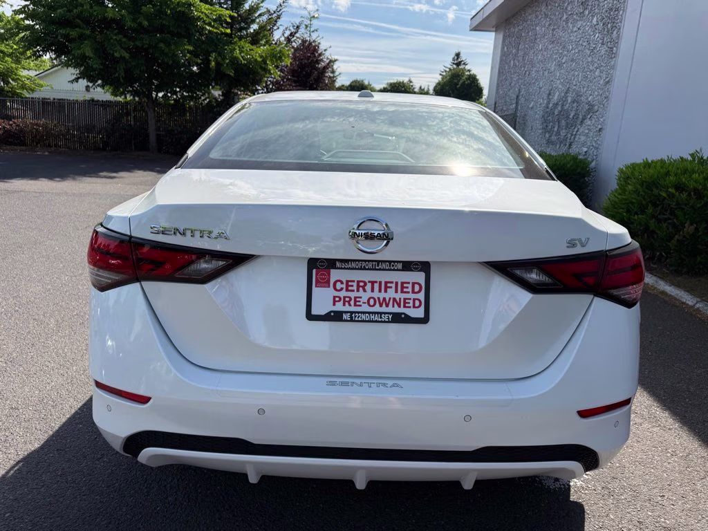 2020 Aspen White Tricoat Nissan Sentra SV FWD Sedan