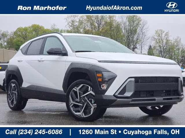 2026 Atlas White Hyundai Kona SEL Premium AWD SUV