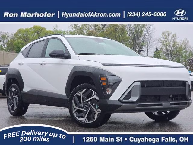 2026 Atlas White Hyundai Kona SEL Premium AWD SUV