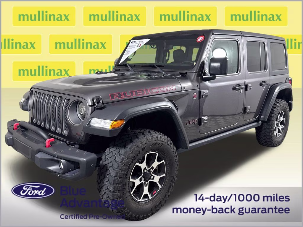 2020 Granite Crystal Metallic Clearcoat Jeep Wrangler Unlimited Rubicon 4X4 SUV