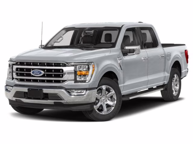 2023 Iconic Silver Metallic Ford F-150 LARIAT Crew Cab Pickup 4X4 Truck