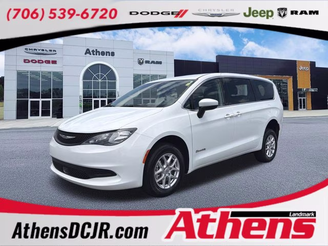 2023 Bright White Clearcoat Chrysler Voyager LX FWD Van