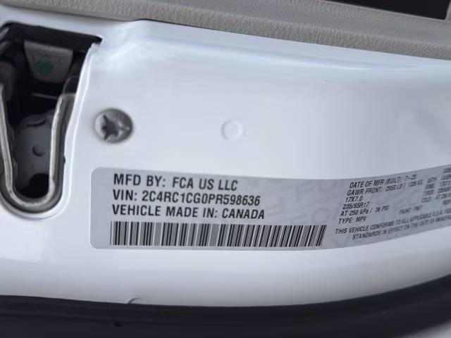 2023 Bright White Clearcoat Chrysler Voyager LX FWD Van