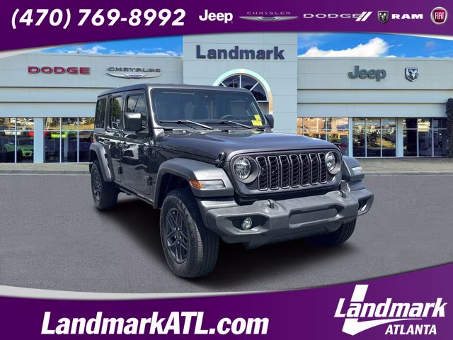 2024 Granite Crystal Metallic Clearcoat Jeep Wrangler Sport S 4X4 Convertible