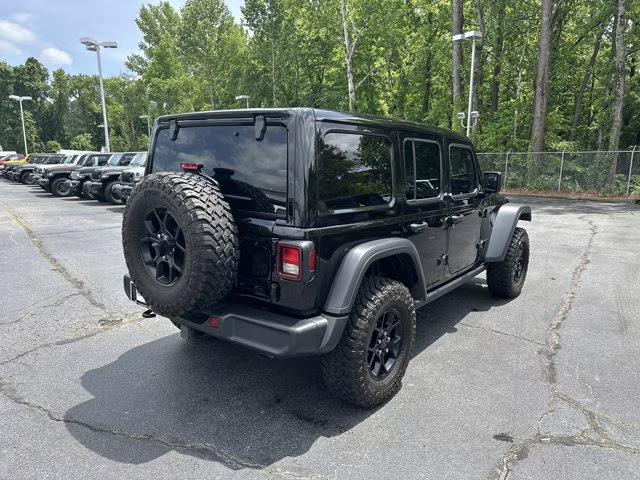 2024 Black Clearcoat Jeep Wrangler Willys 4X4 Convertible
