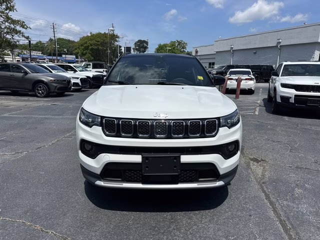 2023 Bright White Clearcoat Jeep Compass Limited 4X4 SUV