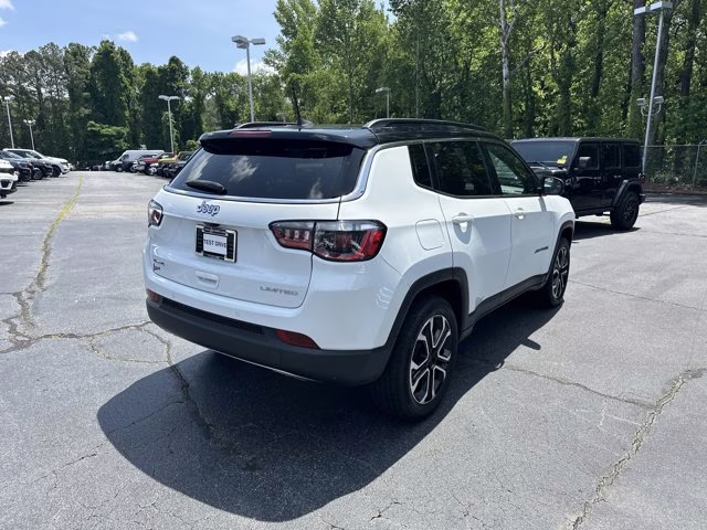 2023 Bright White Clearcoat Jeep Compass Limited 4X4 SUV