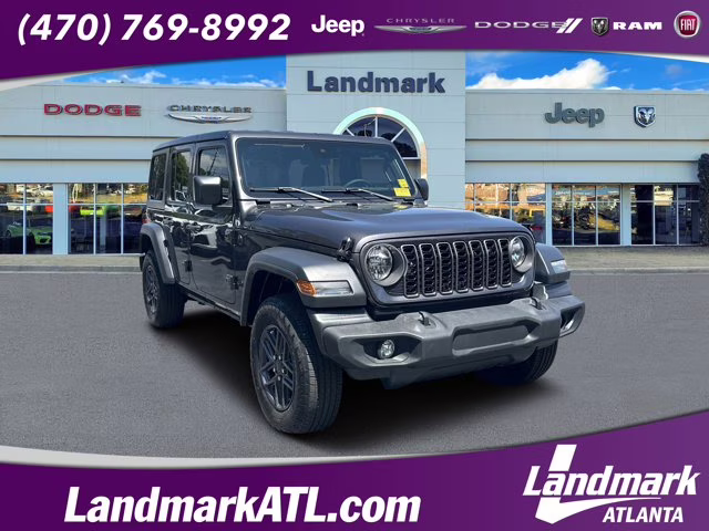 2024 Granite Crystal Metallic Clearcoat Jeep Wrangler Sport S 4X4 Convertible