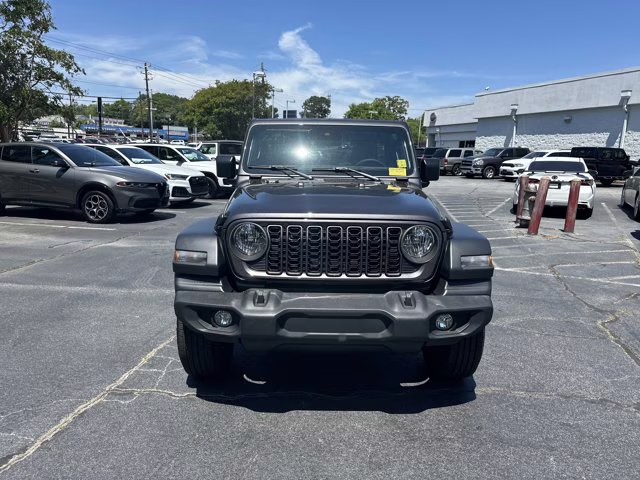 2024 Granite Crystal Metallic Clearcoat Jeep Wrangler Sport S 4X4 Convertible