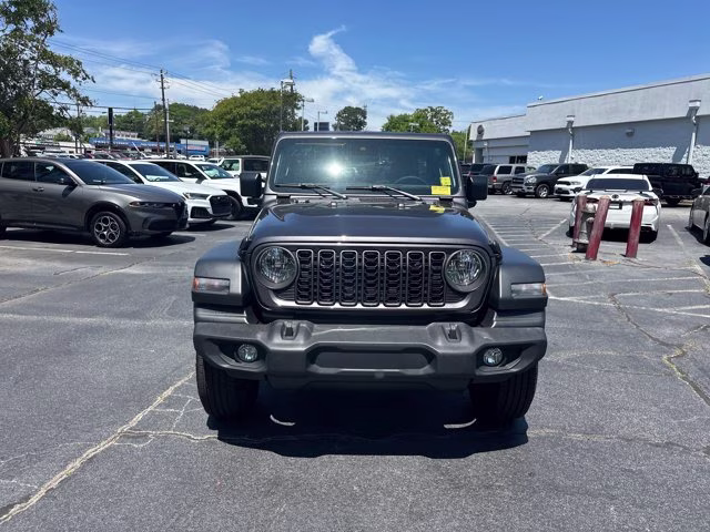 2024 Granite Crystal Metallic Clearcoat Jeep Wrangler Sport S 4X4 Convertible