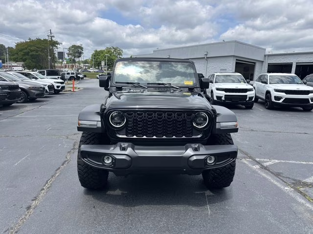 2024 Black Clearcoat Jeep Wrangler Willys 4X4 Convertible