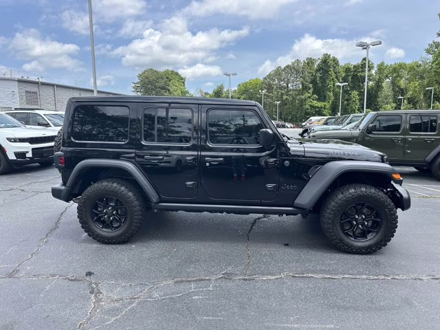 2024 Black Clearcoat Jeep Wrangler Willys 4X4 Convertible
