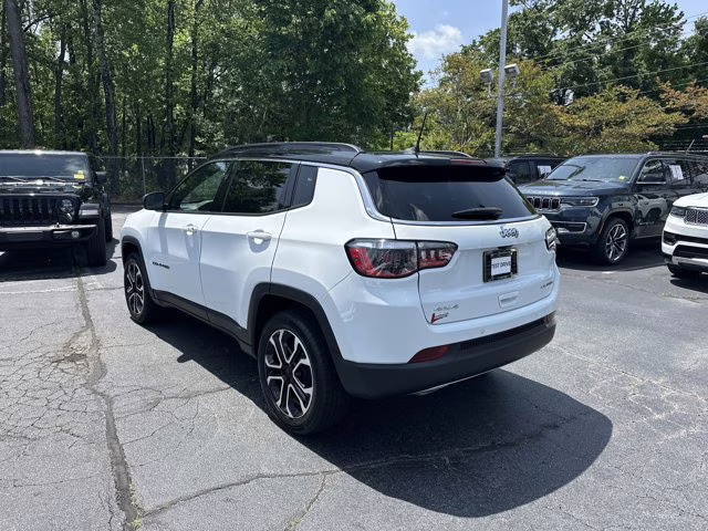 2023 White Jeep Compass Limited 4X4 SUV