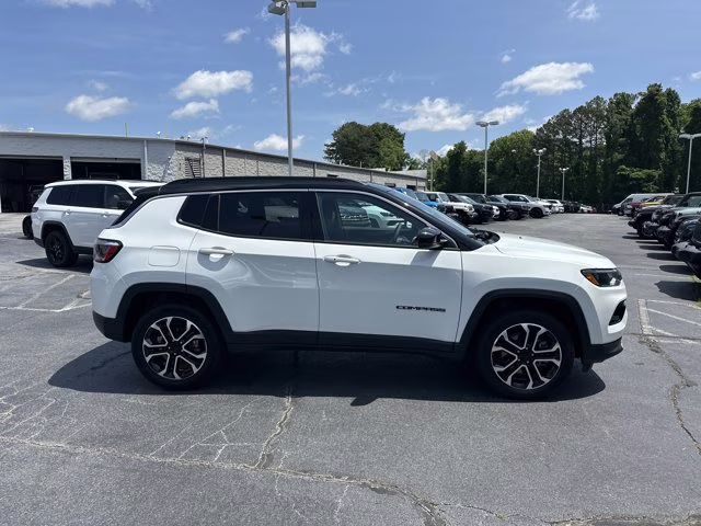 2023 White Jeep Compass Limited 4X4 SUV