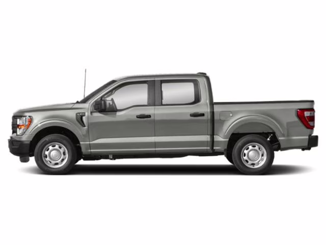 2023 Iconic Silver Metallic Ford F-150 XL Crew Cab Pickup 4X4 Truck