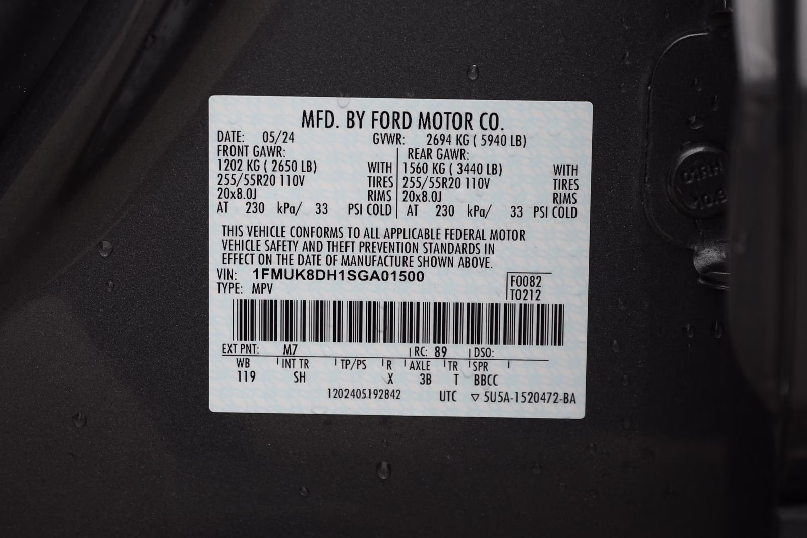 2025 Carbonized Gray Metallic Ford Explorer Active 4X4 SUV