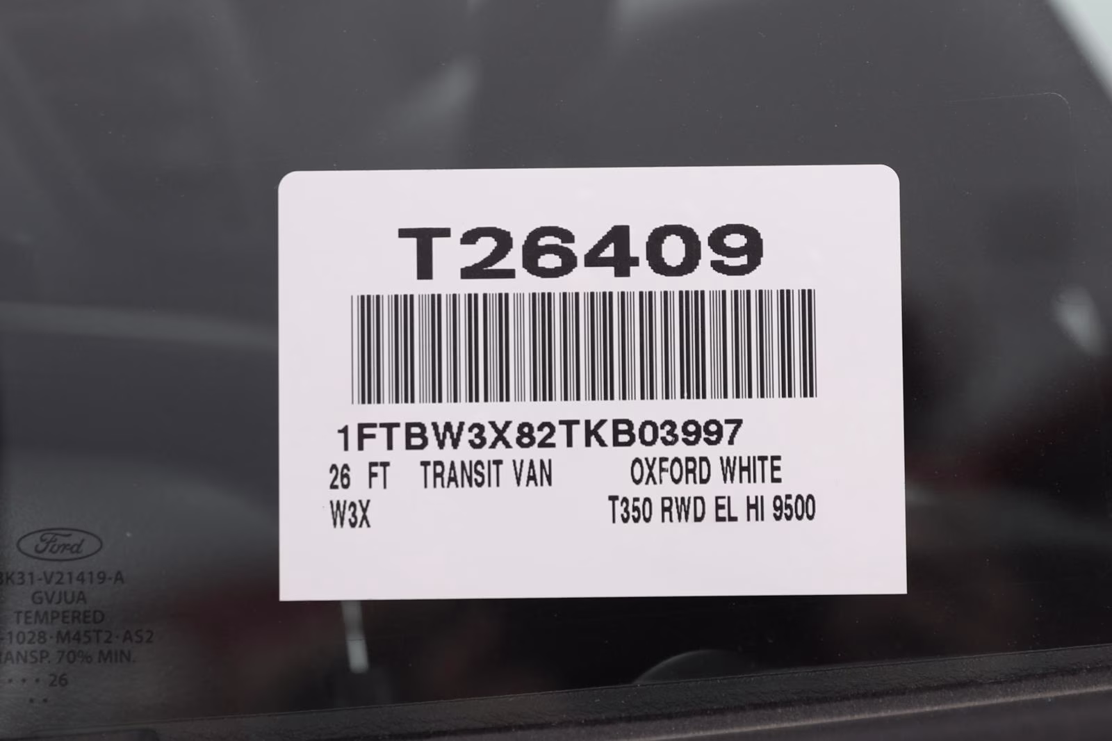2026 Oxford White Ford Transit Cargo Van RWD Van