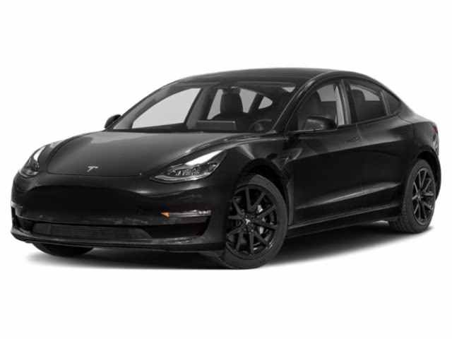 2022 Black Tesla Model 3 Long Range AWD Sedan