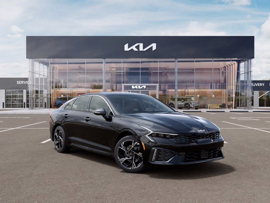 2026 Aurora Black Pearl Kia K5 GT-Line AWD Sedan