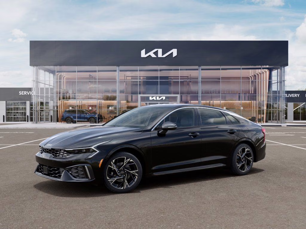 2026 Aurora Black Pearl Kia K5 GT-Line AWD Sedan