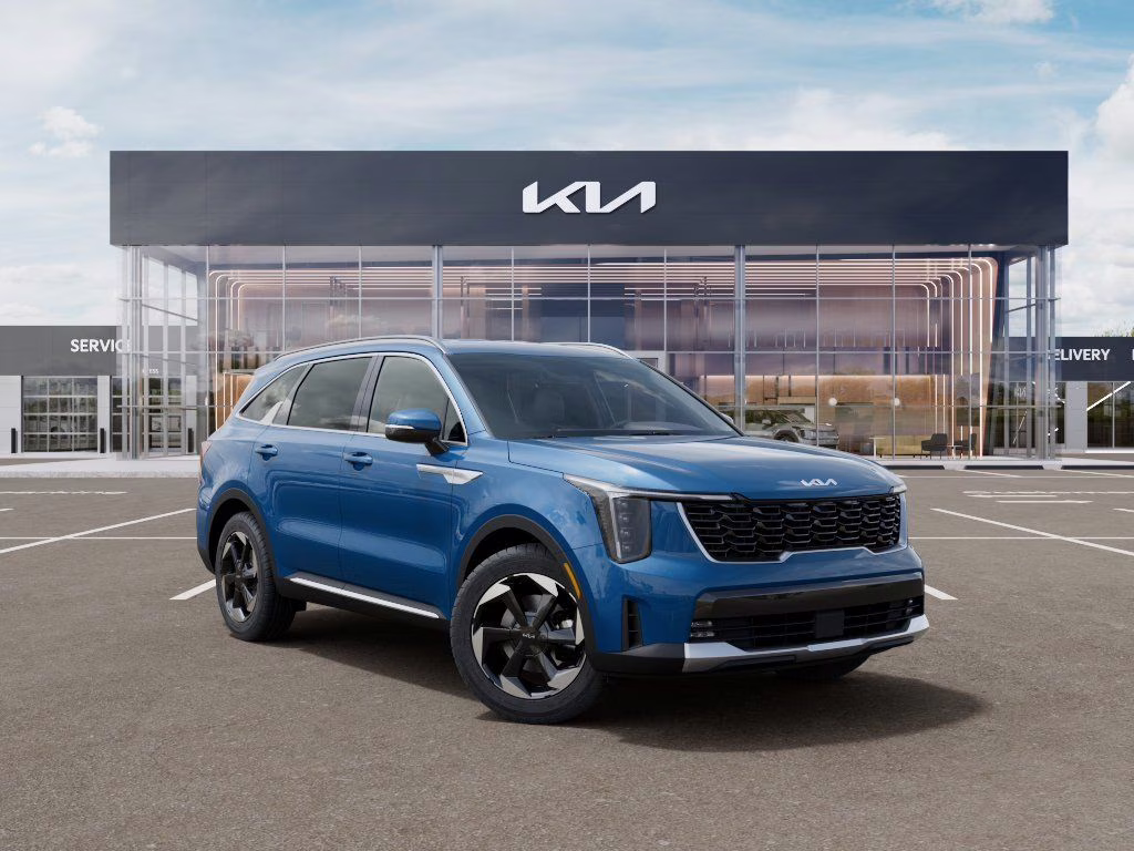 2026 Mineral Blue Kia Sorento Hybrid EX AWD SUV