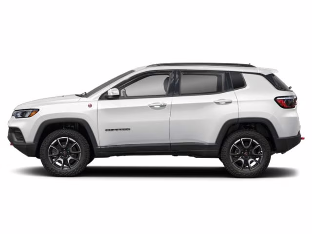 2023 Bright White Clearcoat Jeep Compass Trailhawk 4X4 SUV
