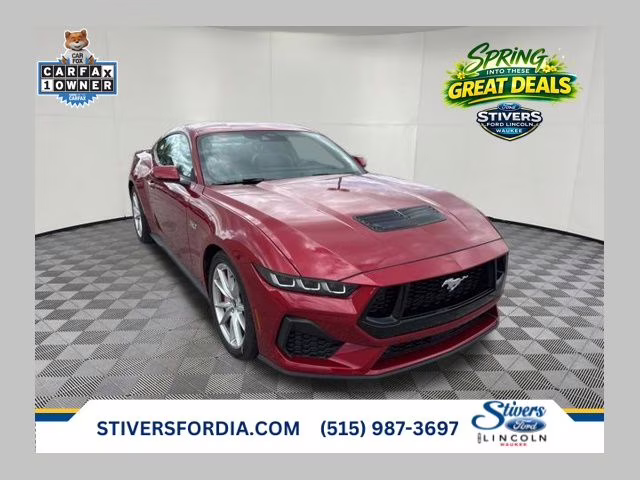 2024 Rapid Red Metallic Tinted Clearcoat Ford Mustang GT Premium RWD Coupe