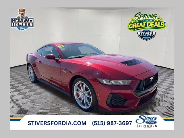 2024 Red Metallic Ford Mustang GT Premium RWD Coupe