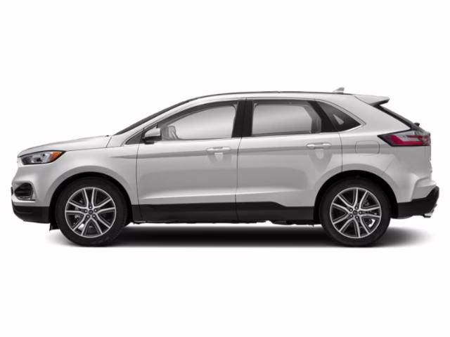 2020 White Ford Edge Titanium AWD SUV
