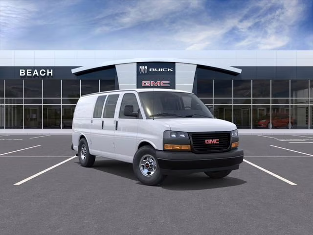 2026 Summit White GMC Savana Cargo Work Van RWD 2500 Regular Wheelbase