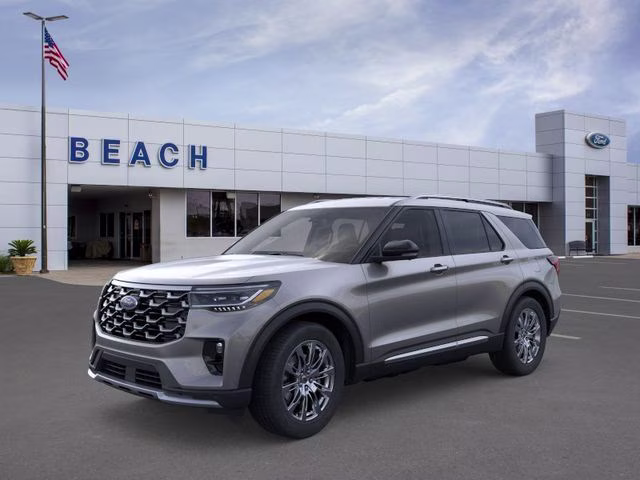 2026 Gray Metallic Ford Explorer Platinum RWD SUV