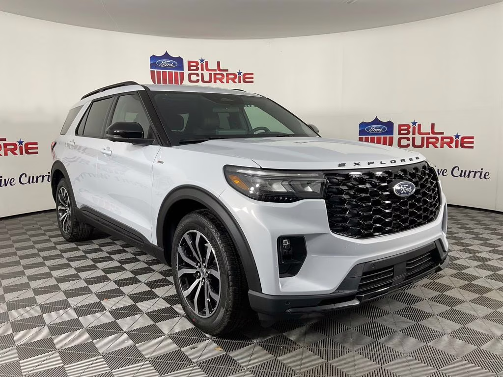 2026 White Ford Explorer ST-Line RWD SUV