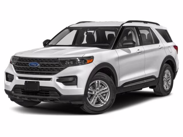 2023 Silver Metallic Ford Explorer XLT RWD SUV
