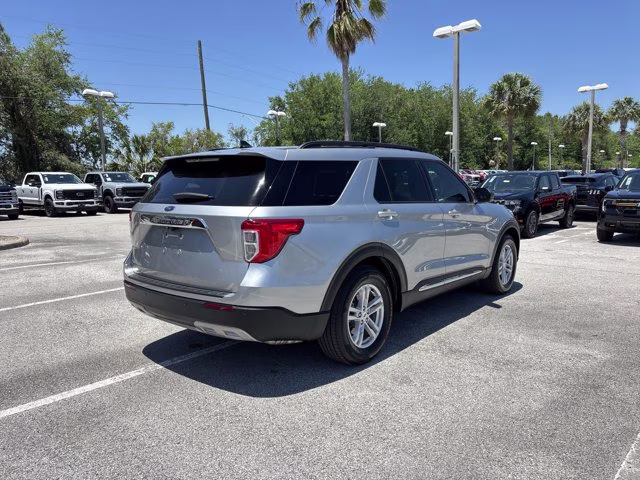 2023 Silver Metallic Ford Explorer XLT RWD SUV