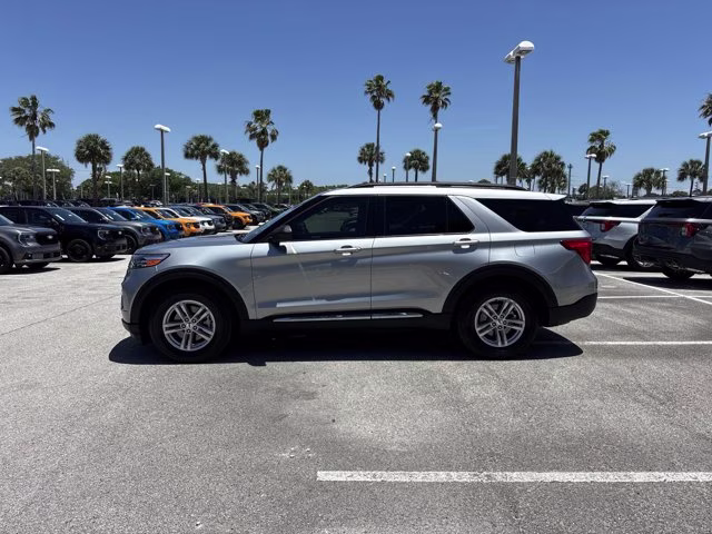 2023 Silver Metallic Ford Explorer XLT RWD SUV