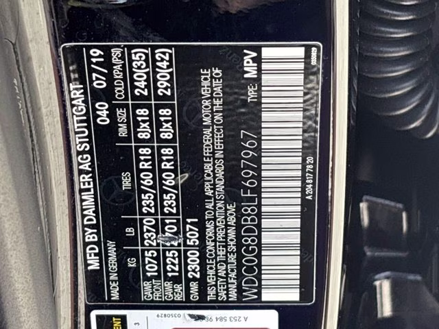 2020 Black Mercedes-Benz GLC GLC 300 RWD SUV