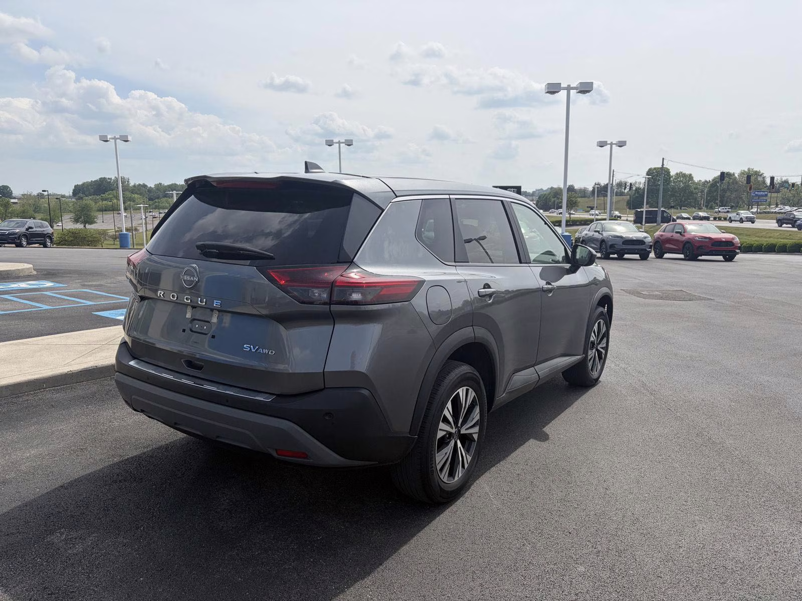 2023 Boulder Gray Pearl/Super Black Nissan Rogue SV AWD SUV