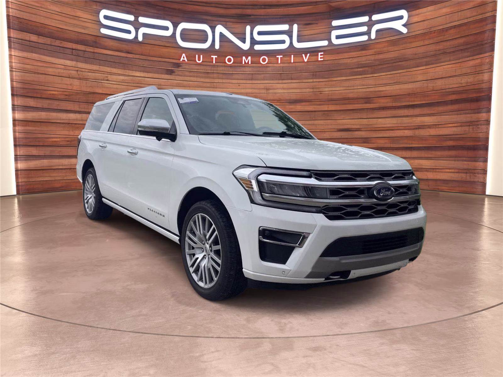 2022 Star White Metallic Tri-Coat Ford Expedition Max Platinum 4X4 SUV